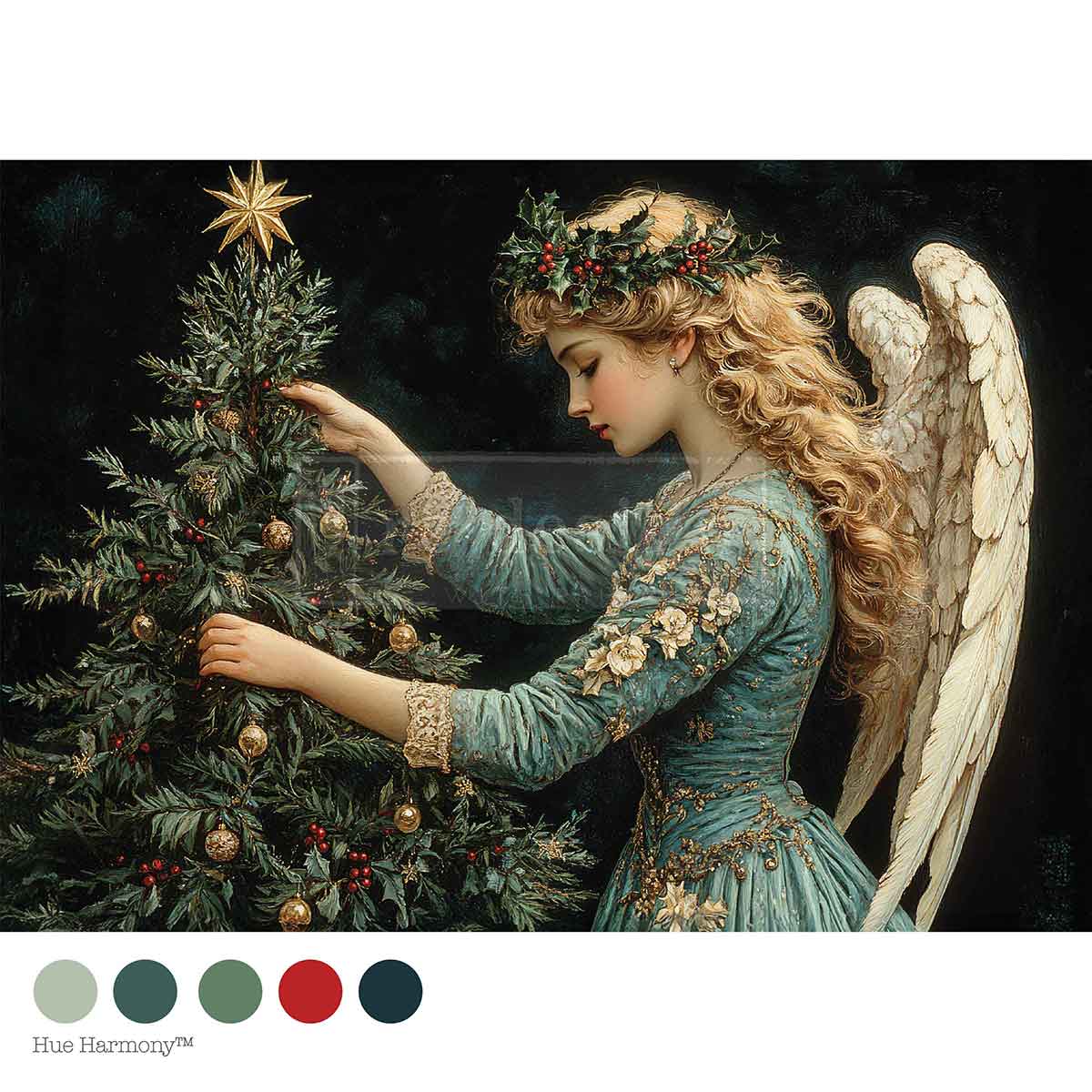 A4 DECOUPAGE – MERRY & MAJESTIC Redesign with prima