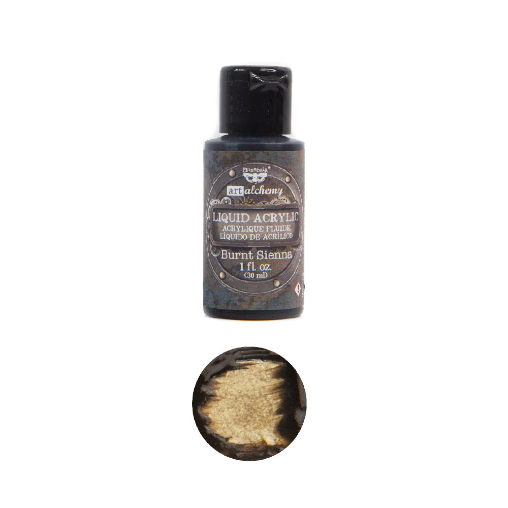 Art Alchemy-Liquid Acrylic Paint – Burnt Sienna Finnabair