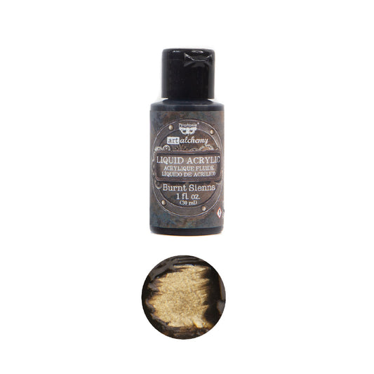 Art Alchemy-Liquid Acrylic Paint – Burnt Sienna Finnabair
