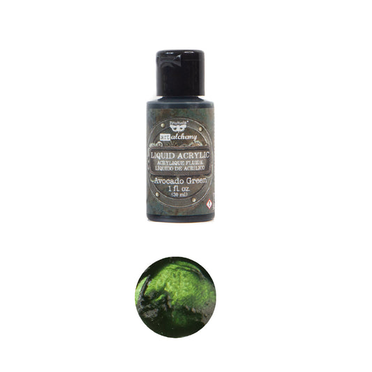 Art Alchemy-Liquid Acrylic Avocado Green Finnabair