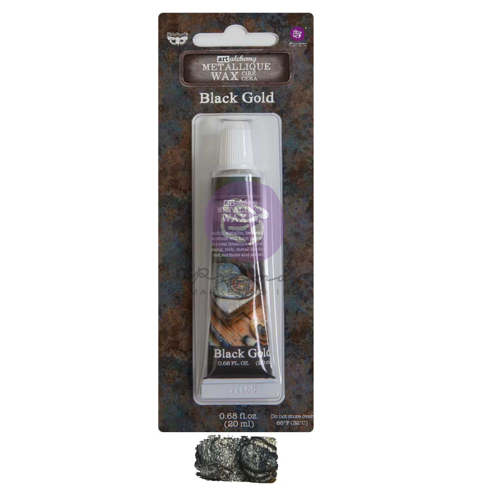 Art Alchemy Metallique Wax – Black Gold Finnabair