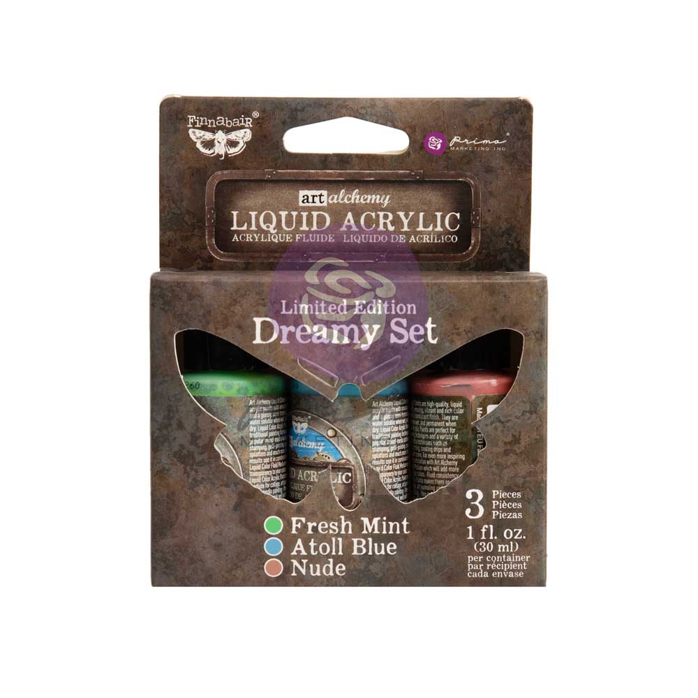 Limited Edition Liquid Acrylic Set – Dreamy – 3 colors Finnabair