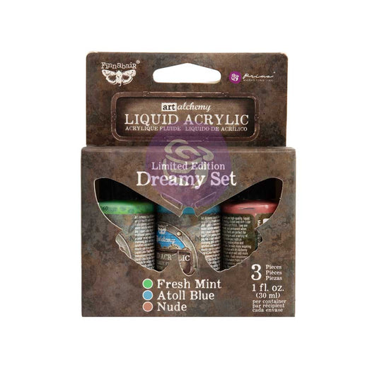 Limited Edition Liquid Acrylic Set – Dreamy – 3 colors Finnabair