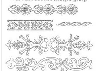 Classic boarders Stencil Diva Dezigns Vintage retail therapy by Mara