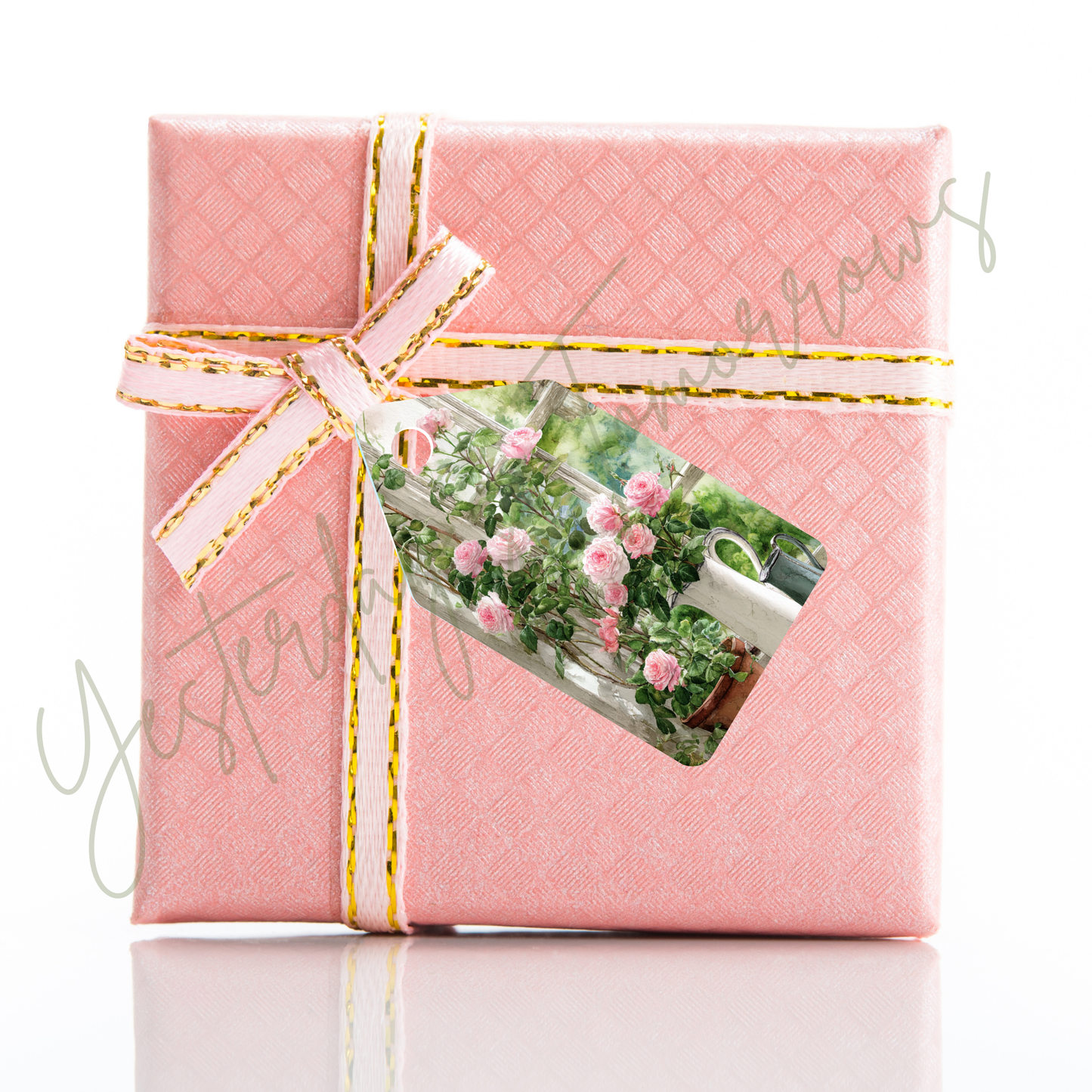 Spring Floral Printable Tag Digital Download | Shabby Chic Vintage Style | Instant Email Delivery/ No Physical Product