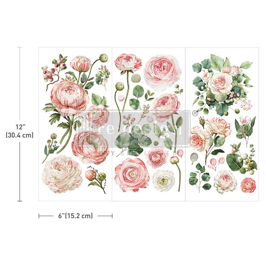 Small Transfers – Blushing Blooms Redesign with Prima