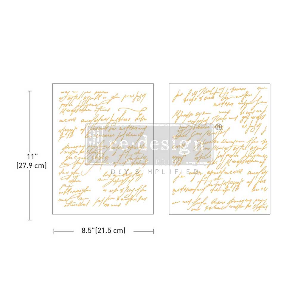 Middy Foil Transfers® Kacha Shimmering Script Redesign with Prima