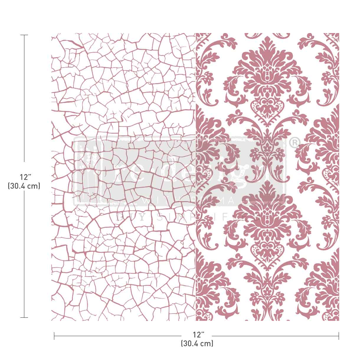 CLEARLY-ALIGNED DÉCOR STAMPS – IMPERIAL CRACKLE Redesign with Prima