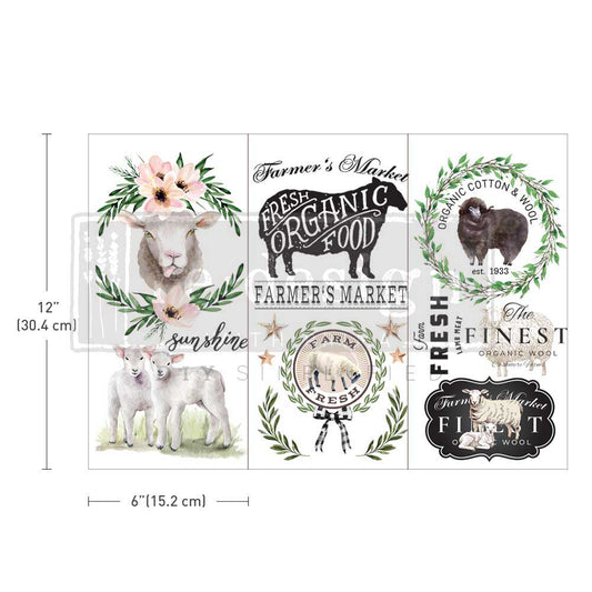 Sweet Lamb Redesign with Prima transfer