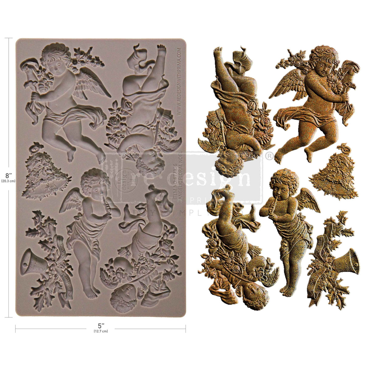 Decor Moulds® – Angelic Floral Noel Redesign with Prima