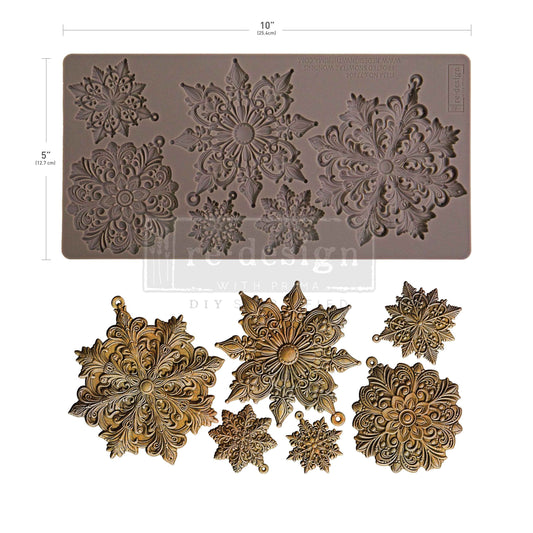 Decor Moulds® – Frosted Snowflake Wonder Redesign with Prima