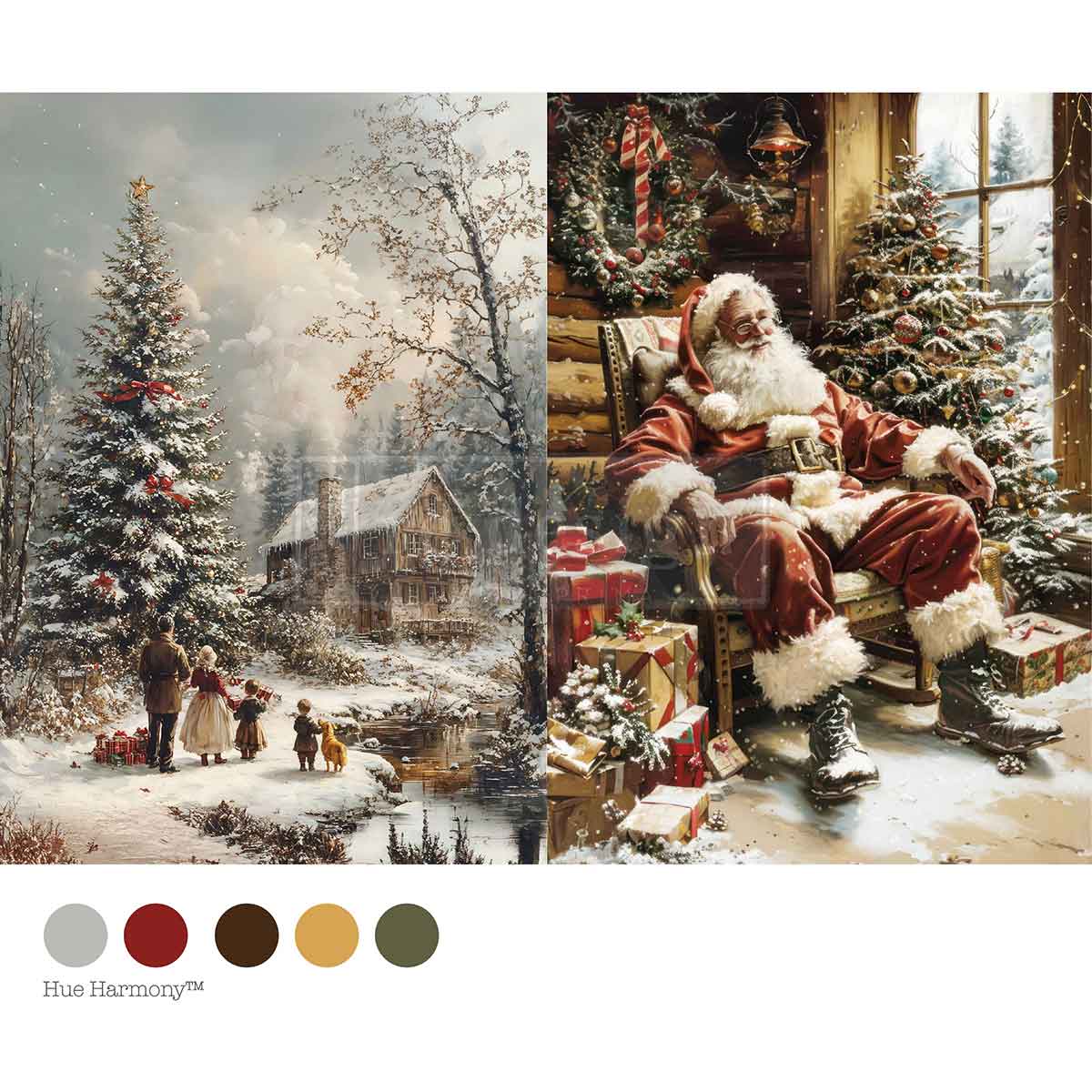 A4 DECOUPAGE – SILENT NIGHT STORIES Redesign with Prima