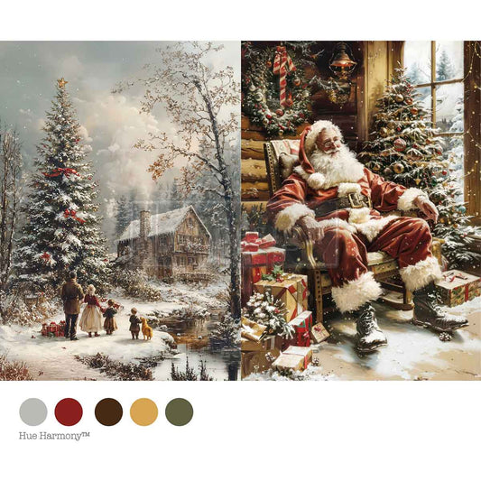 A4 DECOUPAGE – SILENT NIGHT STORIES Redesign with Prima