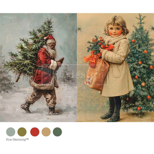 A4 DECOUPAGE – VINTAGE TIDINGS Redesign with Prima