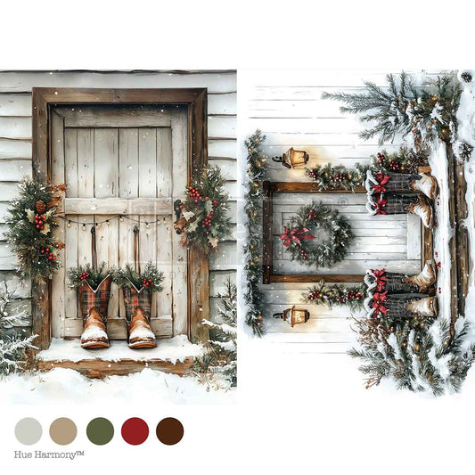 A4 DECOUPAGE – PLAID & PINE Redesign with Prima