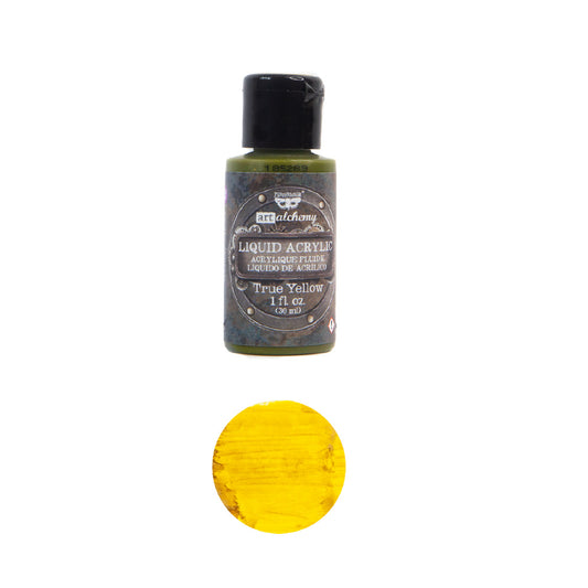 Art Alchemy-Liquid Acrylic True Yellow Finnabair