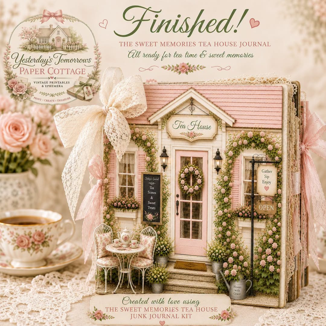 Sweet Memories Tea House Junk Journal Kit