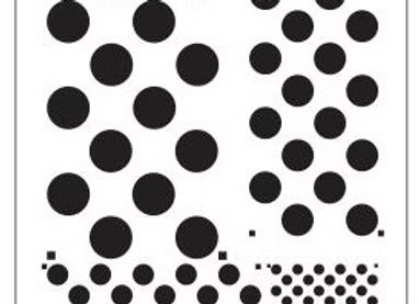 Dot Mania Stencil Diva Dezigns Vintage Retail Therapy by Mara