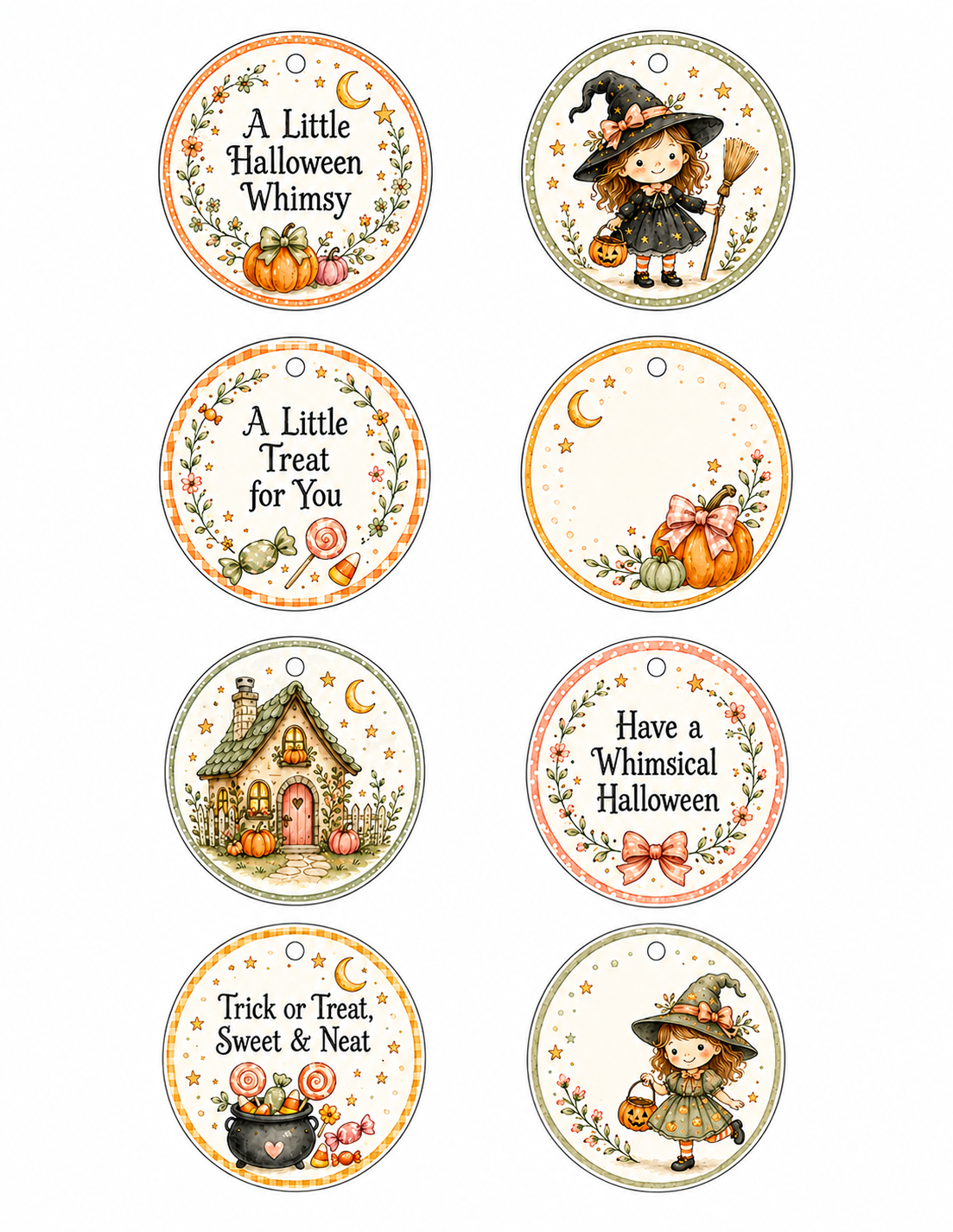 A Little Halloween Whimsy – Printable Gift & Goody Bag Tags