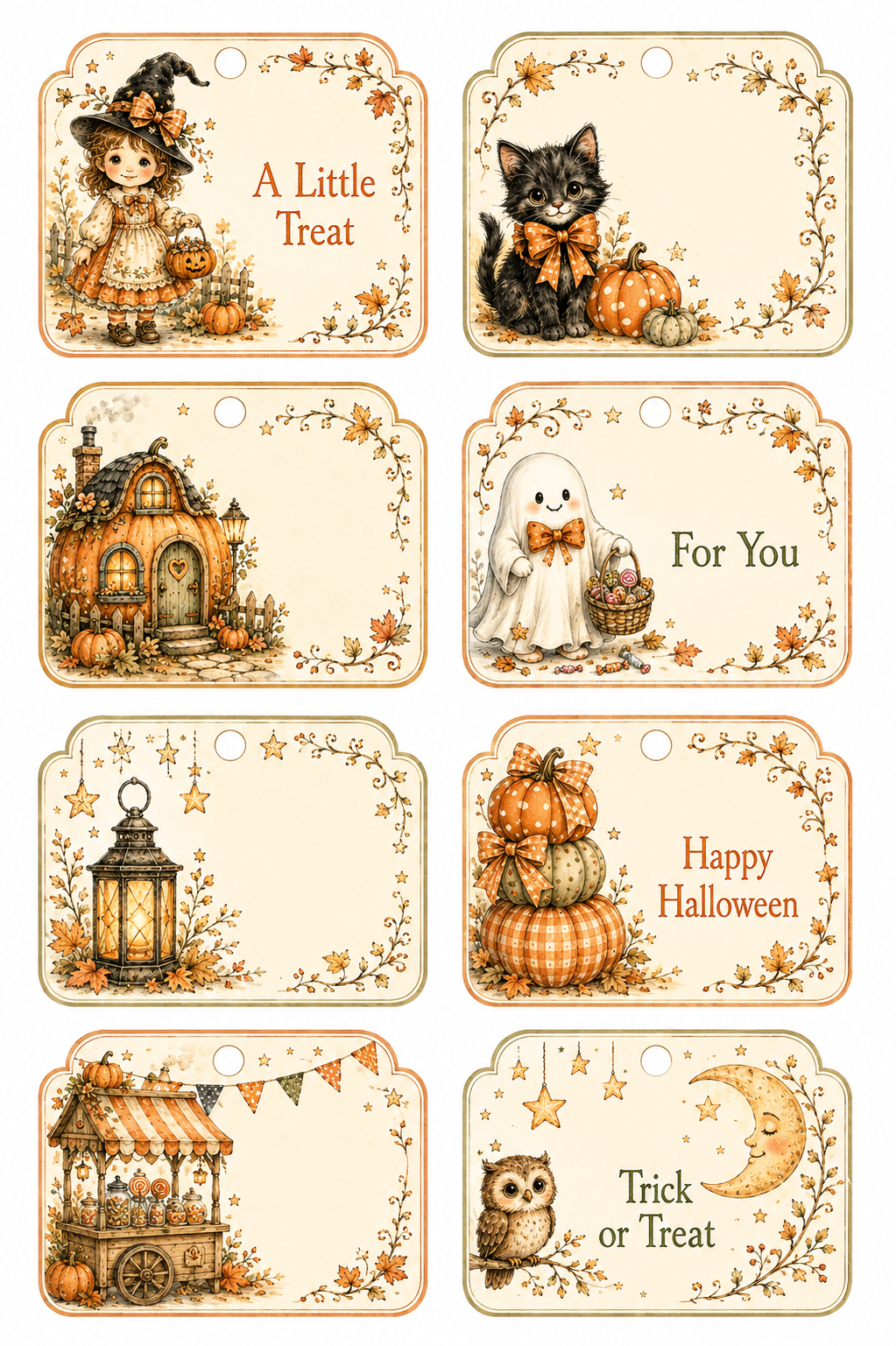 A Little Halloween Whimsy – Printable Gift & Goody Bag Tags