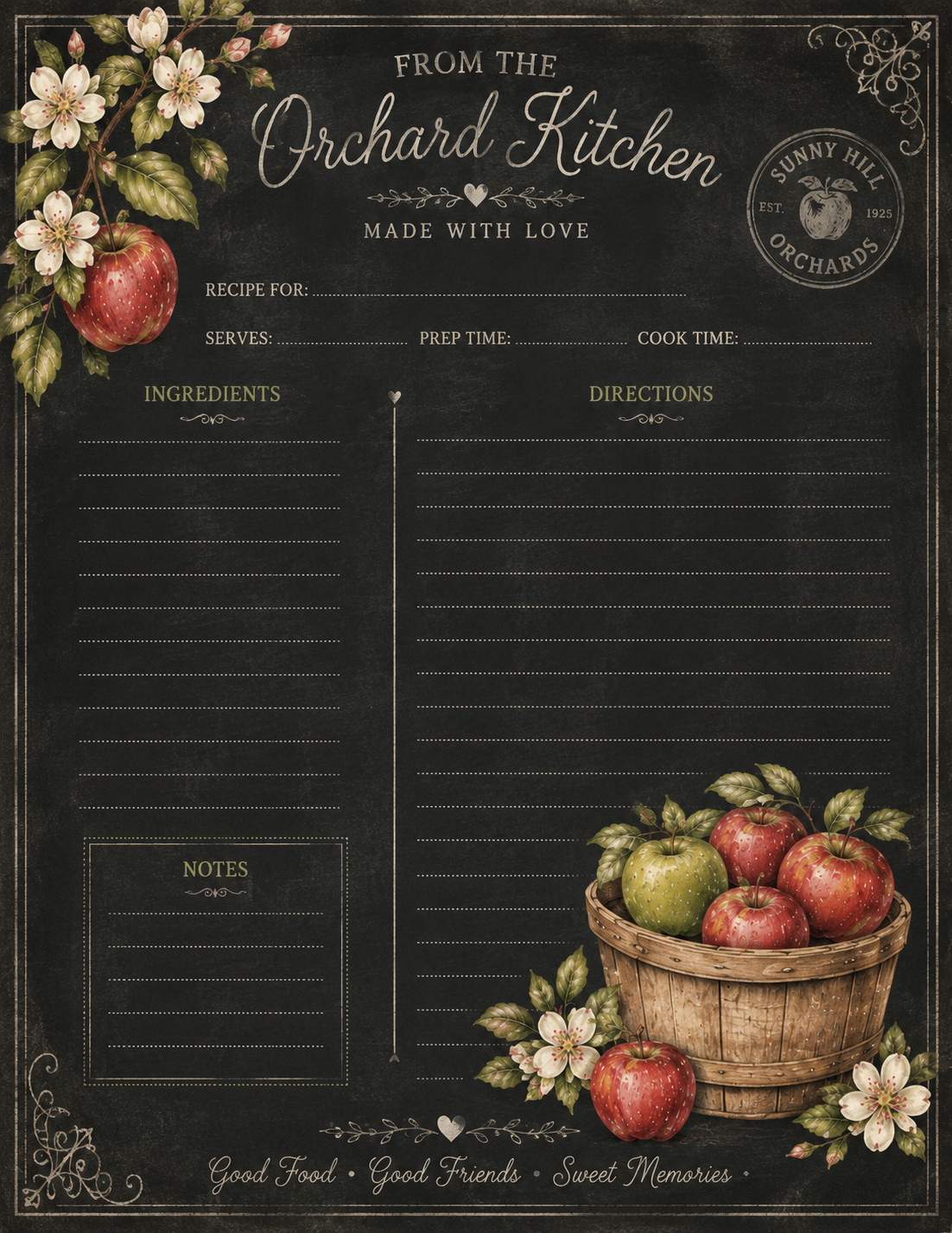 Apple Orchard Memories Printable Paper Bundle | 12 Vintage Fall Digital Papers with  | Junk Journal & Scrapbook Papers