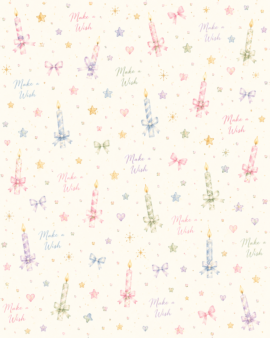 Birthday Blossom Collection | Birthday Scrapbook Paper Bundle | Pastel Watercolor Printable Papers | 8.5" x 11" Digital Download