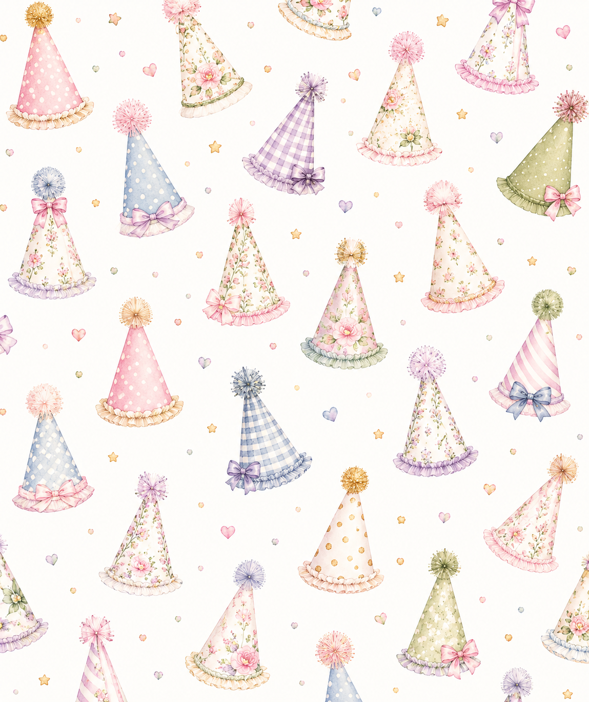 Birthday Blossom Collection | Birthday Scrapbook Paper Bundle | Pastel Watercolor Printable Papers | 8.5" x 11" Digital Download