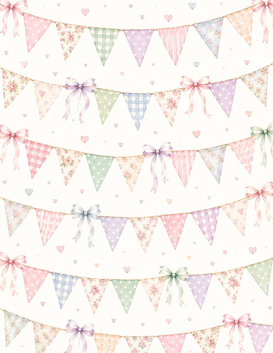 Birthday Blossom Collection | Birthday Scrapbook Paper Bundle | Pastel Watercolor Printable Papers | 8.5" x 11" Digital Download