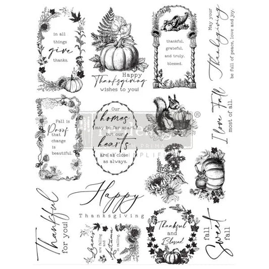 Decor Clear Stamp – Fall Sweet Fall Redesign with Prima