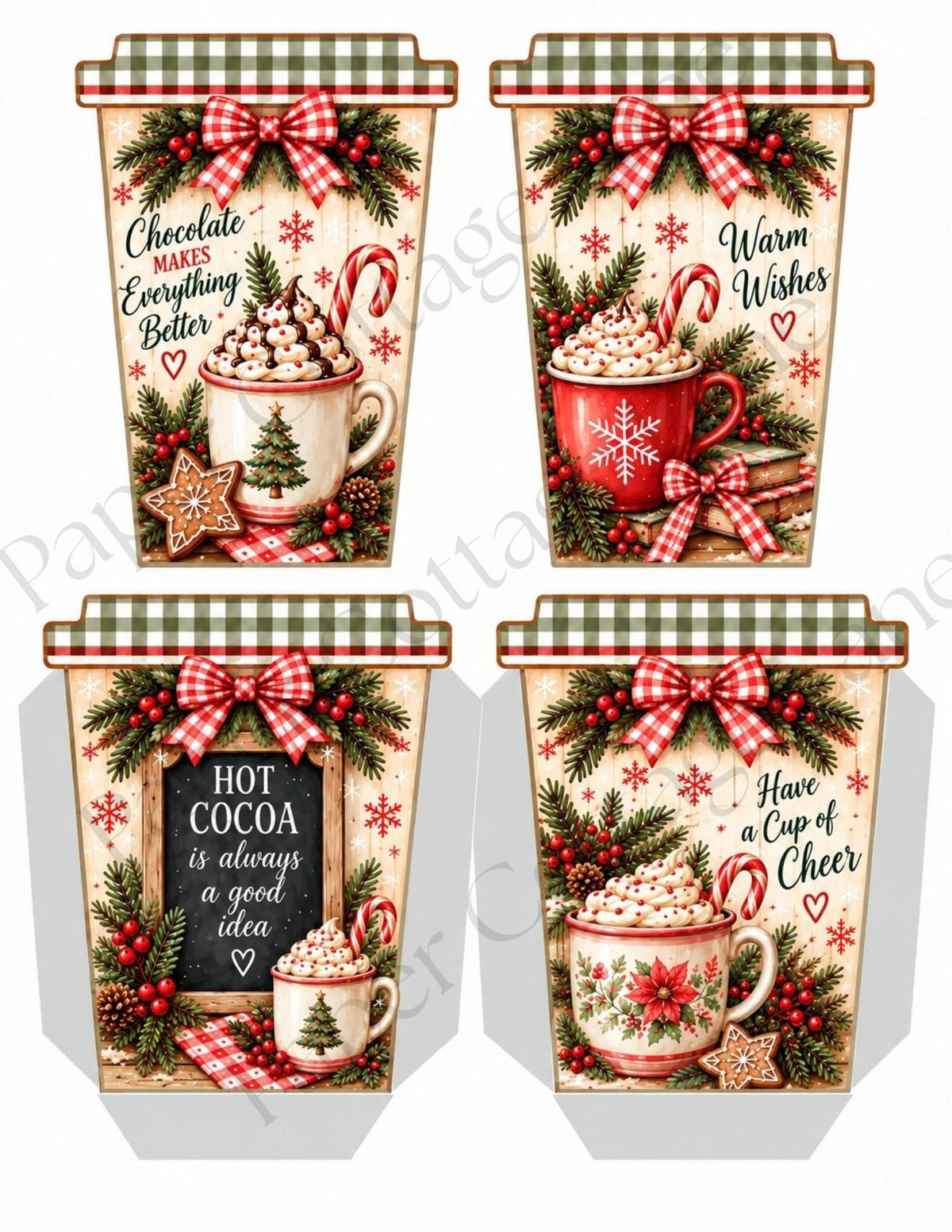 Christmas Cup of Cheer | Printable Gift Card Holder Collection