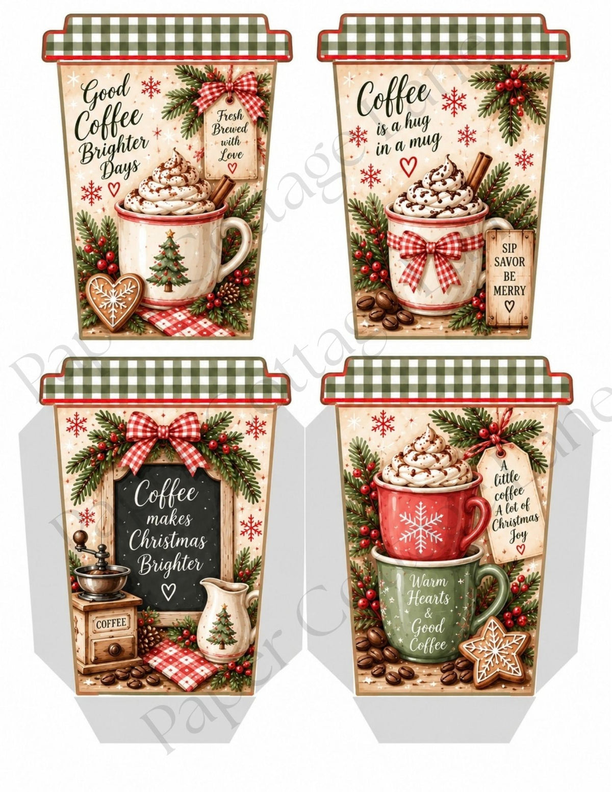 Christmas Cup of Cheer | Printable Gift Card Holder Collection