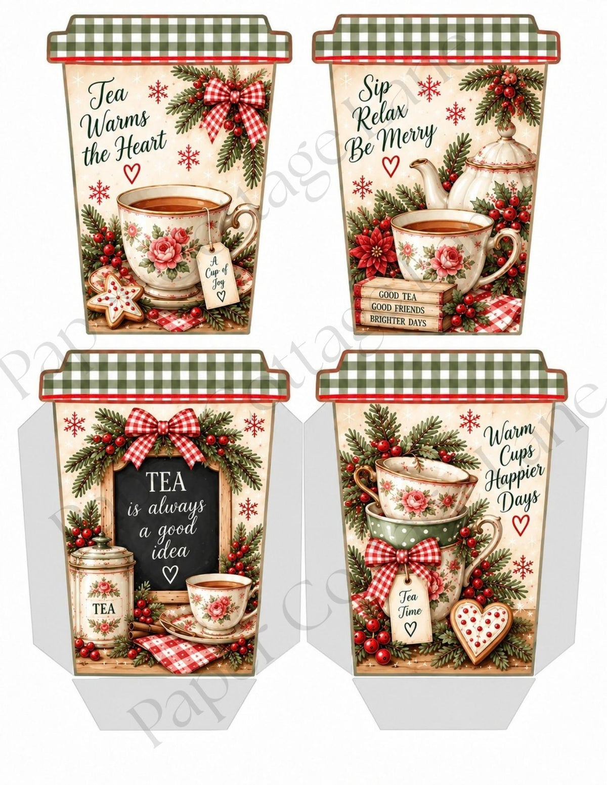 Christmas Cup of Cheer | Printable Gift Card Holder Collection