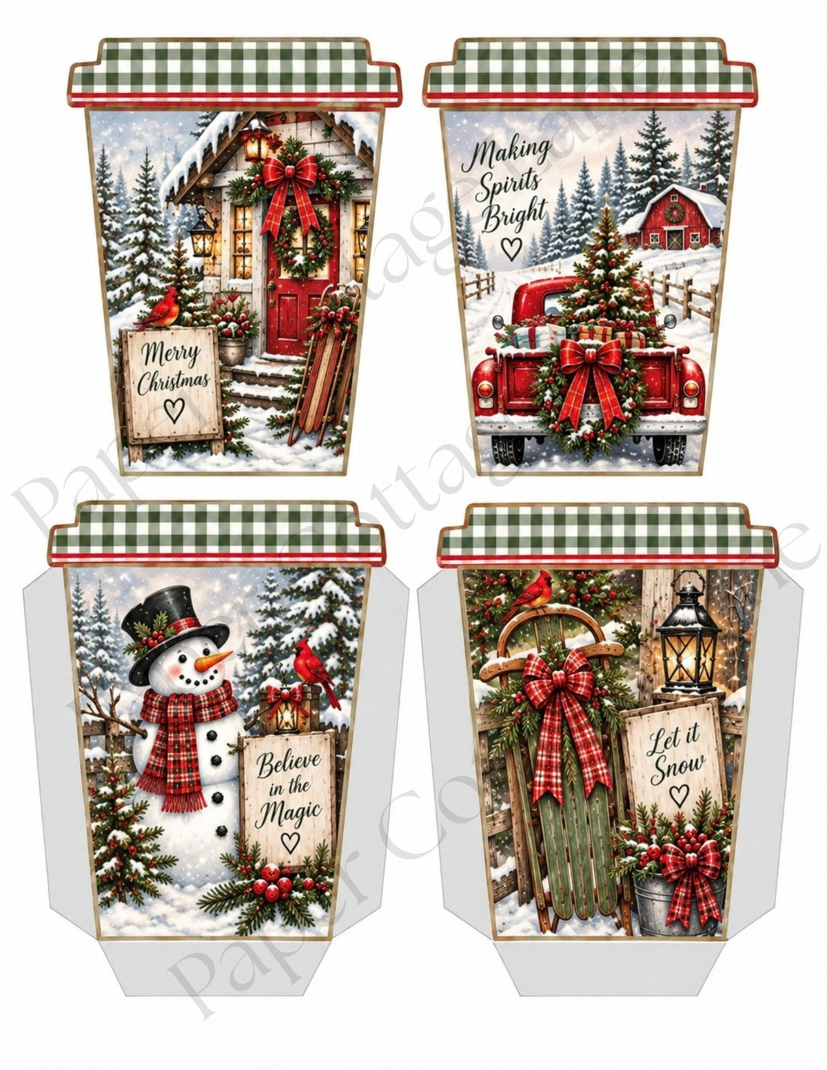 Christmas Cup of Cheer | Printable Gift Card Holder Collection