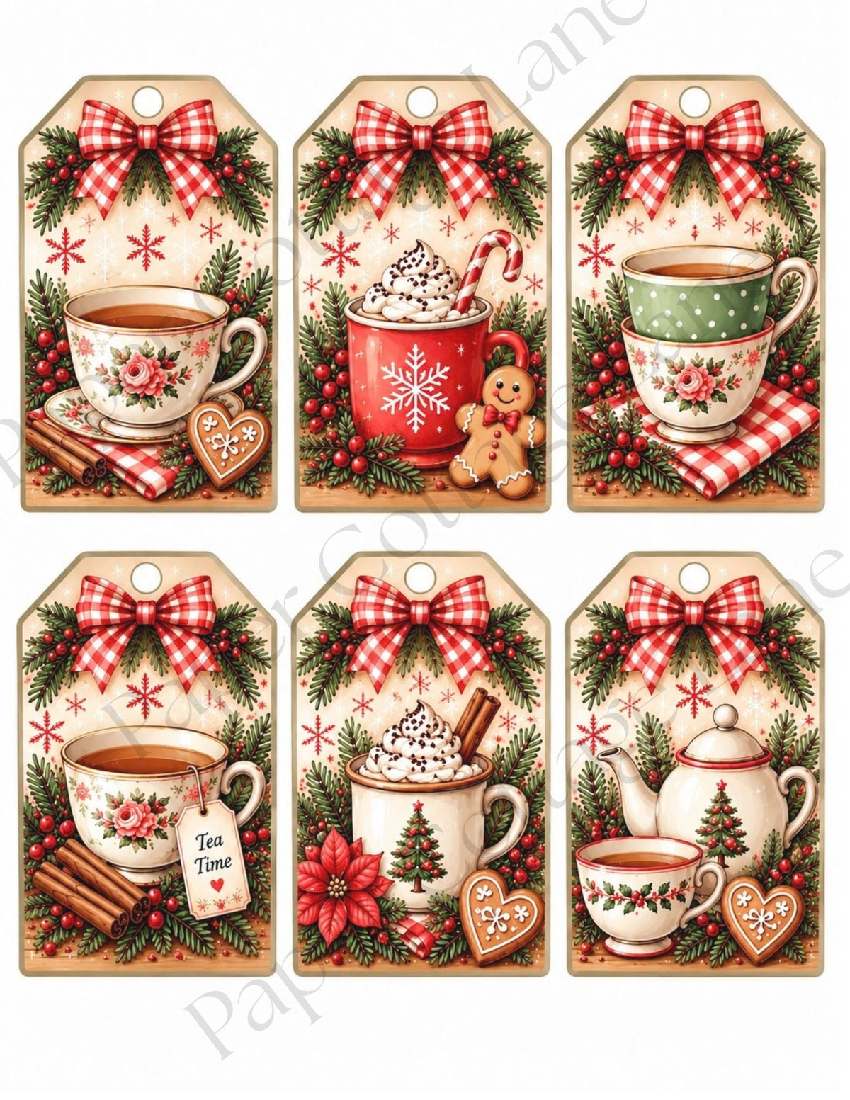 Christmas Cup of Cheer | Printable Gift Card Holder Collection