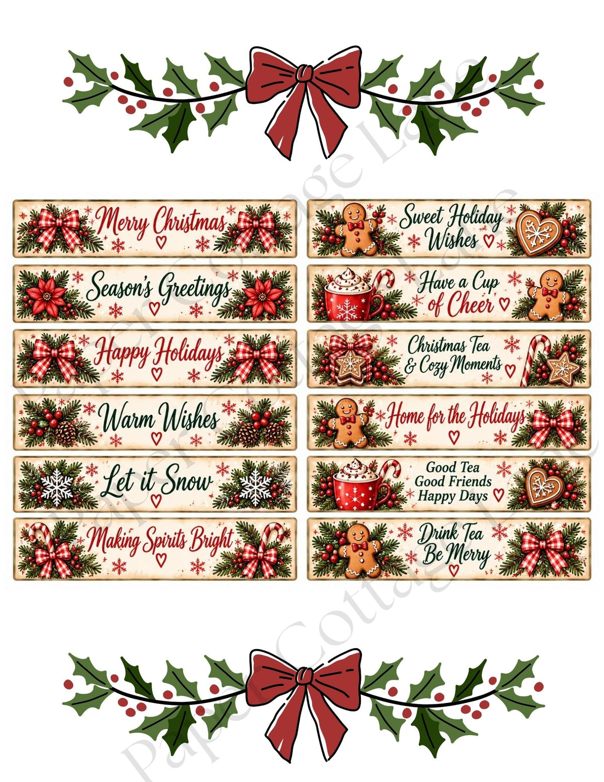 Christmas Cup of Cheer | Printable Gift Card Holder Collection