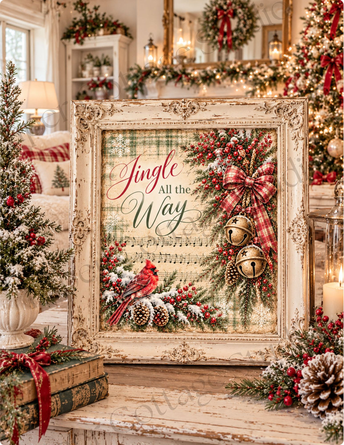 Vintage Christmas Song Papers | 4 Printable Christmas Music Papers | Junk Journaling & Decoupage