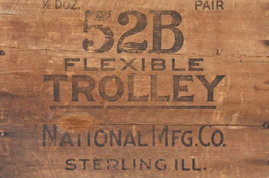 Roycycled Treasures wood Trolley Crate Decoupage Paper | Vintage Industrial Transfer For Furniture & Crafts